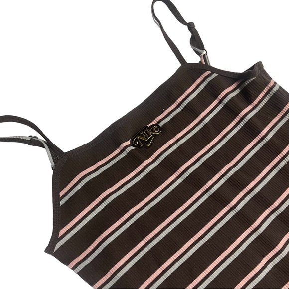 Nike brown striped casual dress (size M) - Picture 2 of 11
